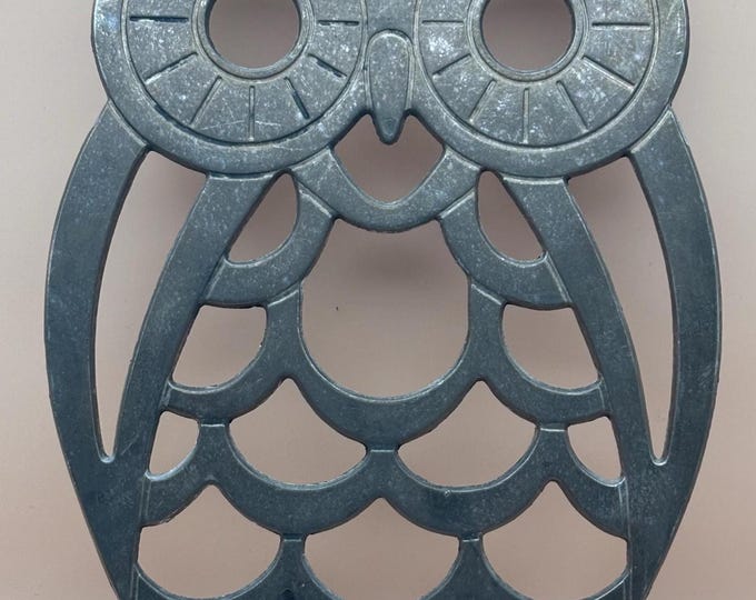 Vintage Brass Owl Trivet Lover Antiques and Vintage