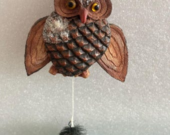 Hanging Owl Ornament,