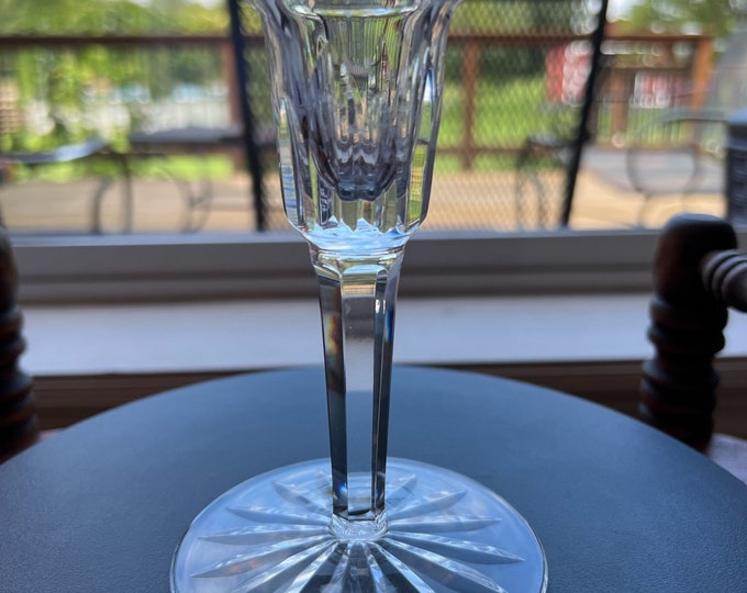 Vintage Waterford Crystal Lismore Candlestick Vase Cut Glass 8 Vertical Cuts Home Decoration Lover Antiques and Vintage
