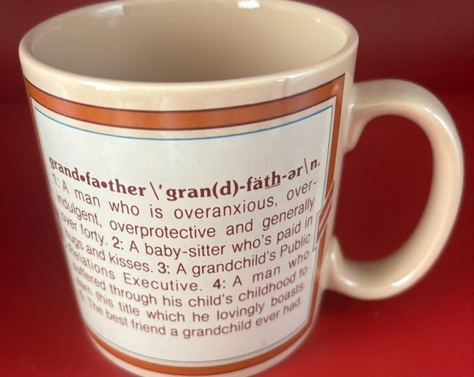 Grandpa Mug, Grandfather Cup, What is a Grandpa, Lover Antiques and Vintage