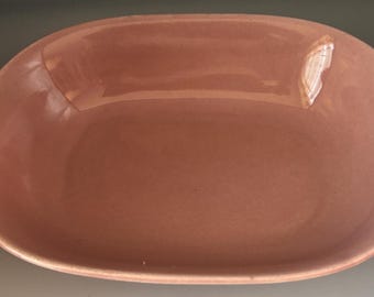 Vintage W.S. George Blush Oval Serving Dish Bowl Lover Antiques and Vintage