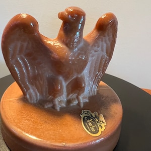 Vintage Fenton Eagle American Bicentennial 1976 Home Decor Glass Animals Lover Antiques and Vintage