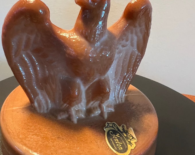Vintage Fenton Eagle American Bicentennial 1976 Home Decor Glass Animals Lover Antiques and Vintage