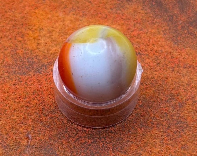 Vintage Vitro All Red Glass Marble Lover Antiques and Vintage