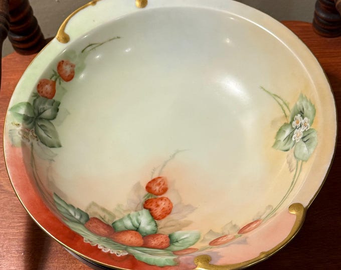 Vintage Thomas Sevres Bavaria Strawberry Bowl Strawberries Design Lover Antiques and Vintage