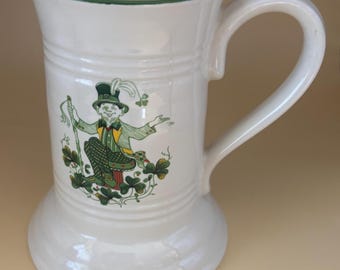 Vintage Cuthbertson Irish Mug: Ceramic Stein, Made in England