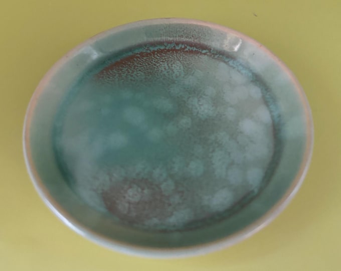 Vintage Green Marbled Coaster Lover Antiques and Vintage