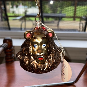 Vintage Cowardly Lion Ornament: Kurt S. Adler Polonaise Collection  display picture 1