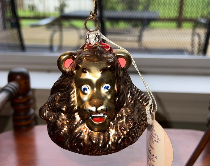 Vintage Cowardly Lion Ornament Polonaise Collection by Kurt S. Adler Komozja Wizard of Oz Christmas Holiday Ornaments Lover Antiques