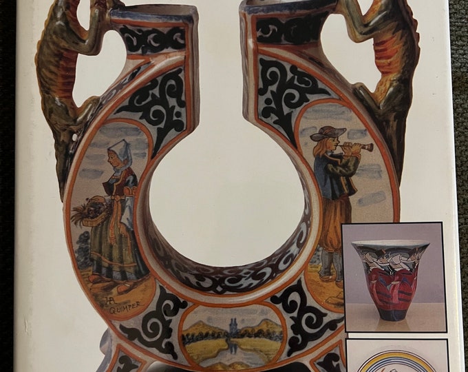 Quimper Pottery A Guide to Origins, Styles, and Values Book, by Adela Meadows, Pottery Book, Lover Antiques and Vintage
