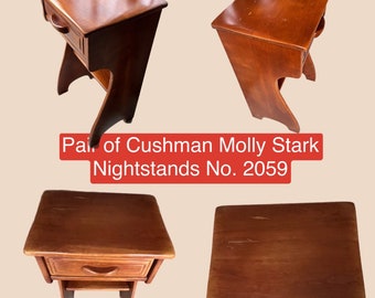 Cushman Colonial Creations Molly Stark Night Table No. 2059 Pair of Nightstands table side nightstand night stand vintage furniture