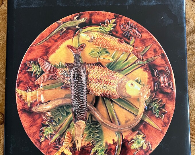 Portuguese Palissy  Ware Book, by Marshall P. Katz, Ceramic Ware by Bernard Palissy, 3-Dimensional Ceramic Art, Lover Antiques and Vintage