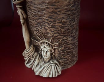 Statue of Liberty RARE Ornawood Planter, Made by Pompadour in