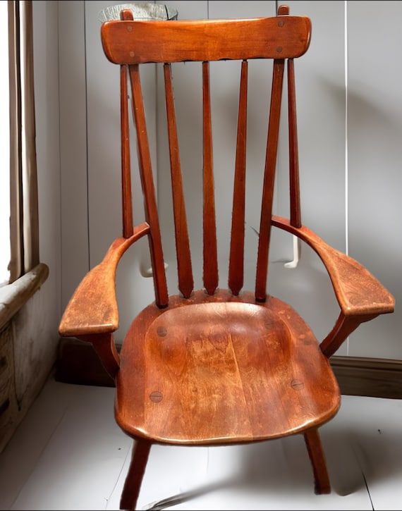 Windsor Armchair Sikes Chair Company by Herman De Vries Designer Rare Chair Birch Chair Etsy