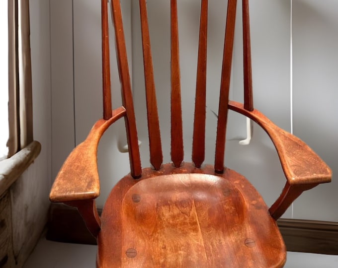 Windsor Armchair Sikes Chair Company, by Herman de Vries, designer Rare Chair, Birch Chair