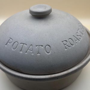 Vintage Sassafras Superstone Potato Roaster Pot with Lid Lover Antiques and Vintage