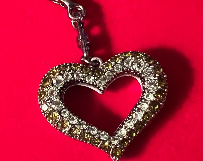 Vintage Heart Silver Pendant, Heart Jewelry, Pretty Green Gems Jewelry, Heart and Jewels, Lover Antiques and Vintage