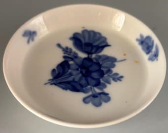 Vintage Royal Copenhagen Serving Dish Cobalt Blue on Porcelain Numbered Lover Antiques and Vintage