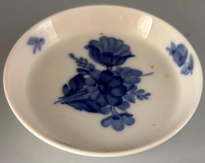 Vintage Royal Copenhagen Serving Dish Cobalt Blue on Porcelain Numbered Lover Antiques and Vintage