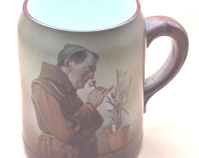 Vintage Ceramic Monk Mug, Friar Tuck Stein or Cup, Lover Antiques