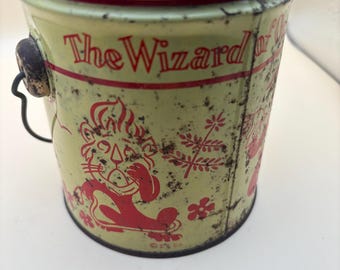 Vintage Wizard of Oz Peanut Butter Tin Pail with Lid Lover Antiques and Vintage