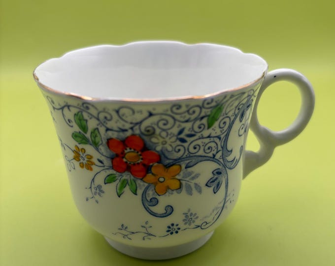 Vintage Heathcote Roses and Vines Tea Cup England Lover Antiques and Vintage