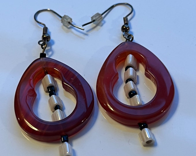 Vintage Lucite Art Earrings