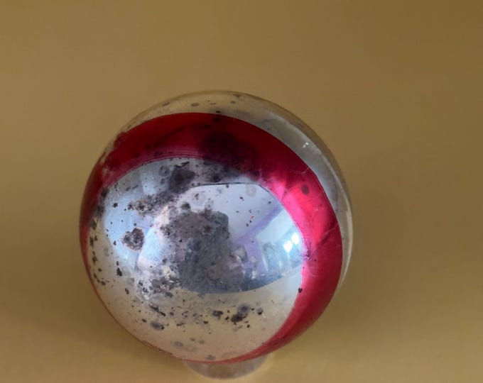 Shiny Brite Striped Ball Ornament Circle Circa 1940’s Lover Antiques and Vintage