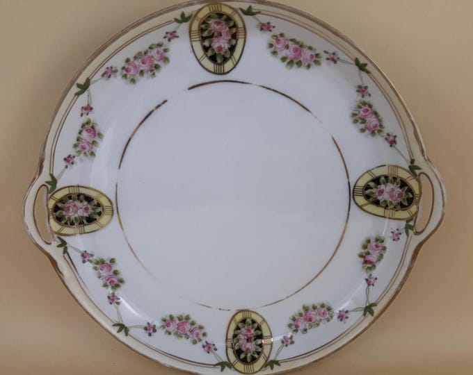 Vintage Nippon Porcelain Vanity Tray Dish Lover Antiques and Vintage