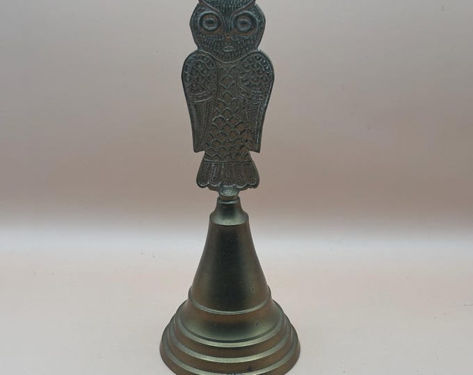 Antique Brass Owl Bell Lover Antiques and Vintage