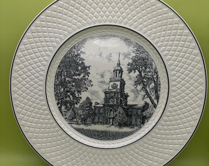 Vintage Spode’s Mansard Copeland Plate Choose From Old Christ Church The Elm Treaty Tree Independence Hall Made in England Lover Antiques