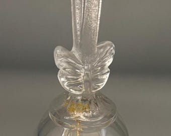 Vintage Crystal Avon Butterfly Glass Bell Lover Antiques and Vintage