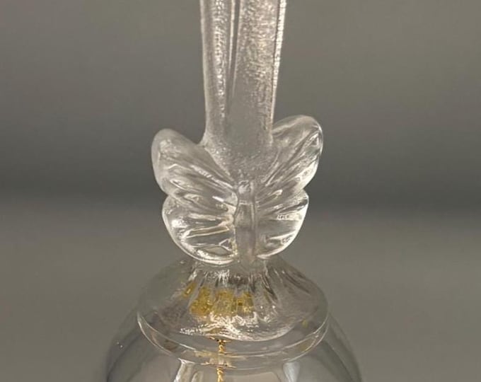 Vintage Crystal Avon Butterfly Glass Bell Lover Antiques and Vintage