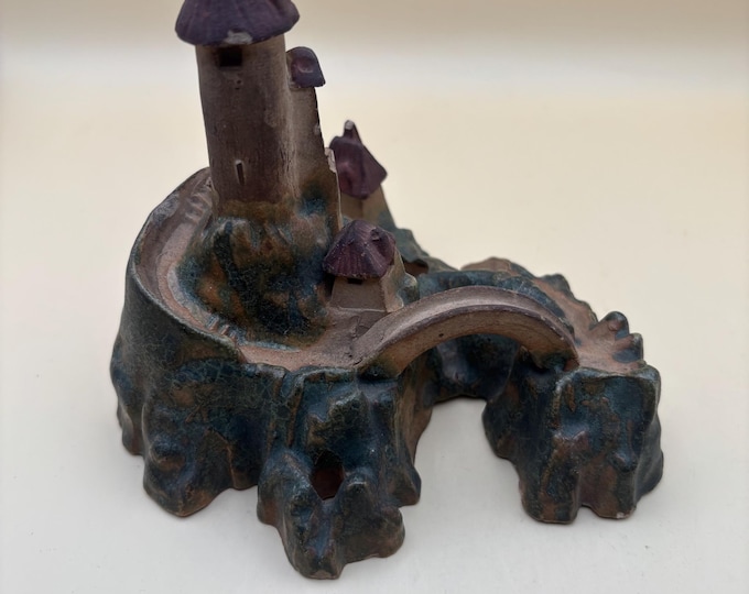 Vintage Castle Figurine with a Road Leading to Our Castle Home Lover Antiques and Vintage