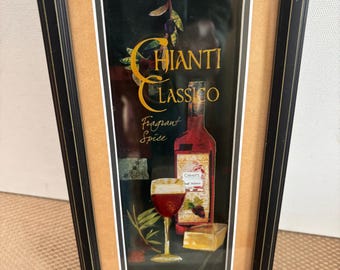 Vintage Chianti Classico Wall Hanging Fragrant Spice by Kate & Elizabeth Pope Plaque Art Lover Antiques and Vintage