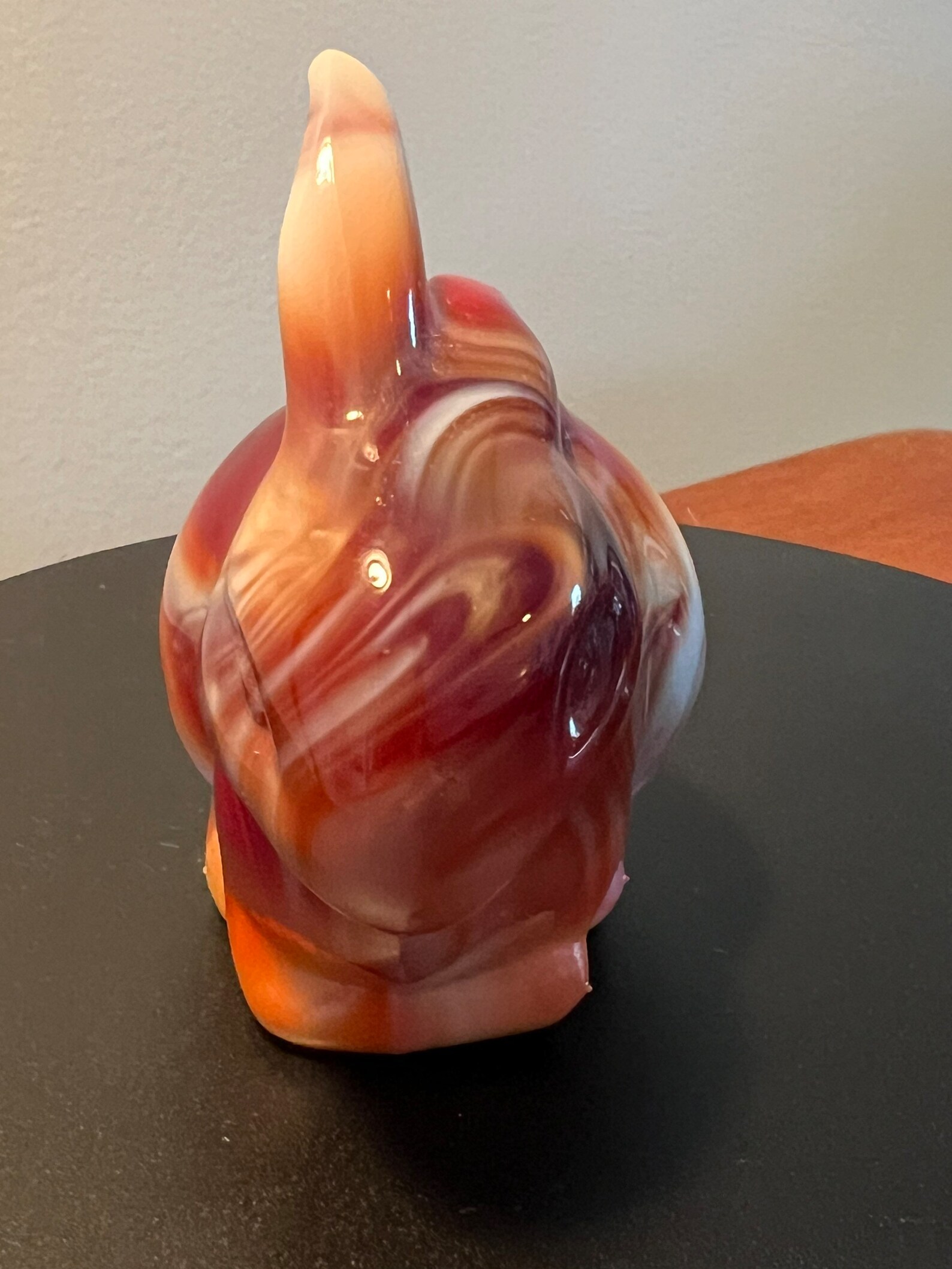 Vintage Fenton Ruby Red Slag Glass Rabbit Bunny Special Order for Levay ...