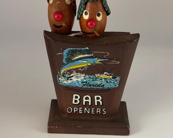 Vintage Wood Bar Openers Man Cave Fathers Day Gift Lover Antiques and Vintage