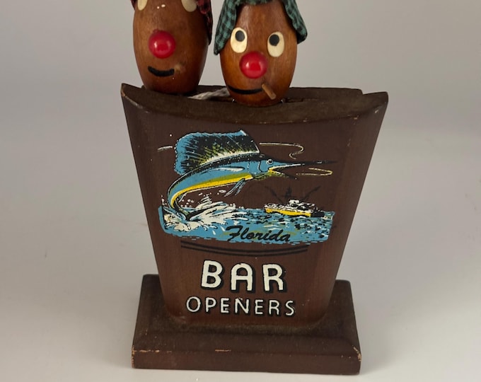 Vintage Wood Bar Openers Man Cave Fathers Day Gift Lover Antiques and Vintage