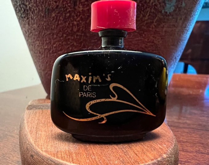 Vintage Maxim’s De Paris Eau De Parfum Miniature Heart Bottle, Miniature Women’s Perfume Fragrance, Lover Antiques and Vintage