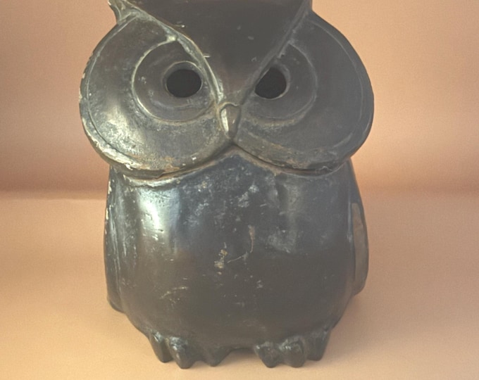 Cast Iron Owl Candle Holder, Japanese Incense Burner