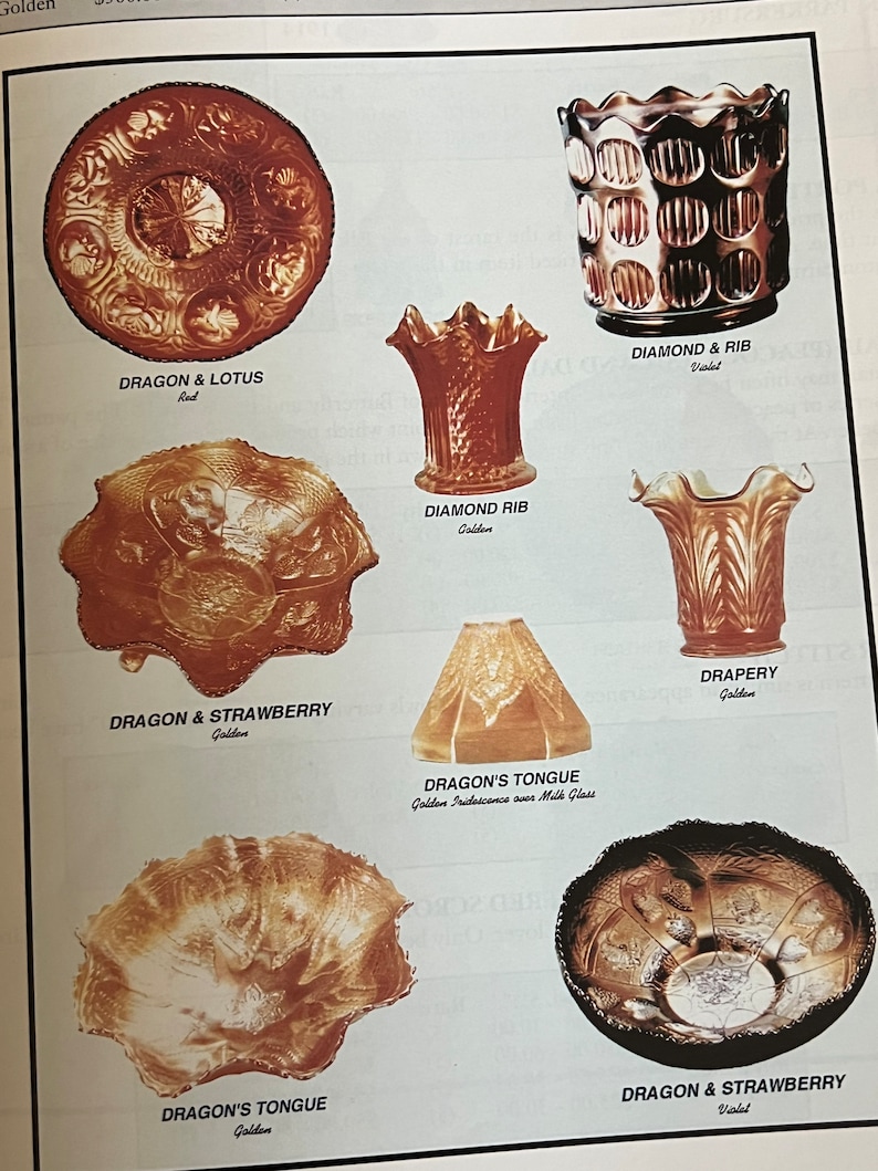 Vintage Fenton Art Glass Identification and Value Guide Book by