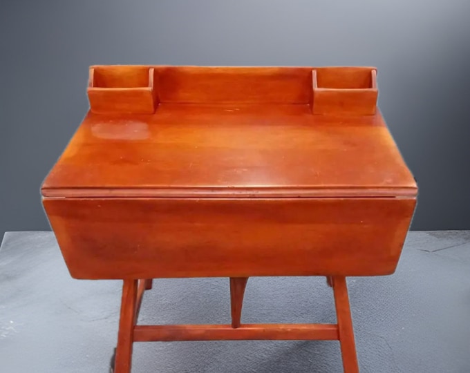 Cushman Colonial Creations Rudder Desk No. 4-112, Rustic Vanity, Vintage Furniture Home Decor, Cushman Butterfly Table, Lover Antiques