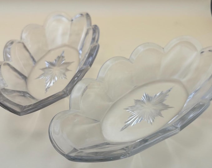 Vintage Kristal Relish Dishes Set of 2 Lover Antiques and Vintage