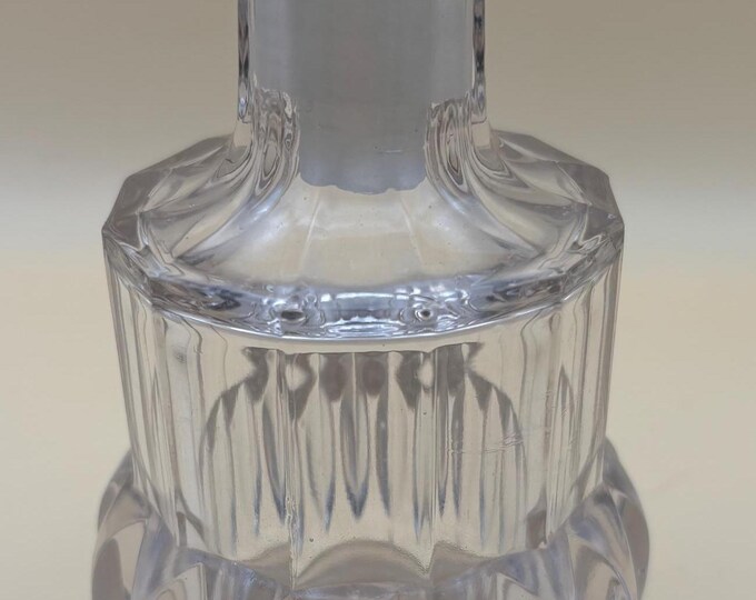 Vintage Glass Perfume Bottle with Stopper Glass Decanter Lover Antiques and Vintage