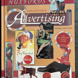 Huxford’s Collectible Advertising Book, An Illustrated Value Guide Third Edition, Pepsi Cola, Collectible Tins, Lover Antiques and Vintage