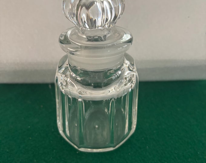 Antique Baccarat Apothecary Jar with Lid Cut Crystal Glass Footed Vase Lover Antiques and Vintage