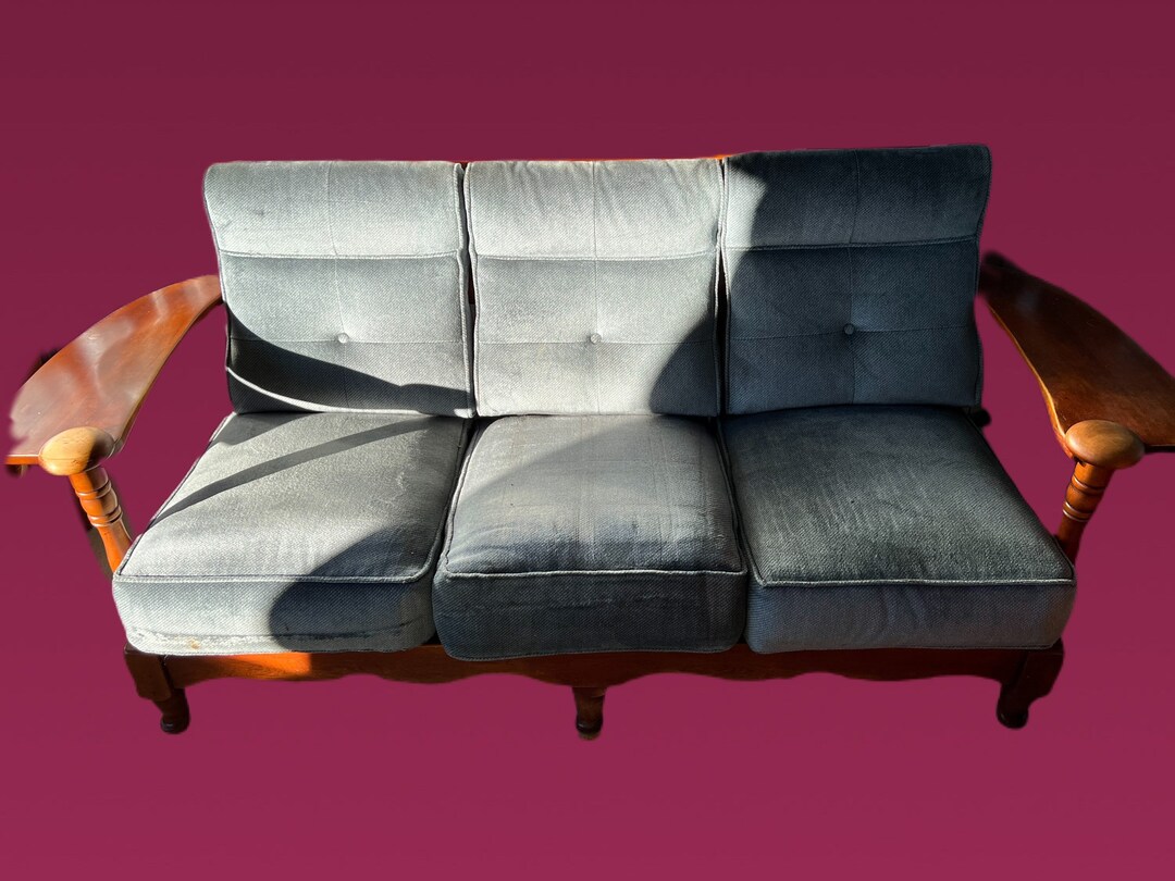 Cushman Council Room Settee No. 01853 Couch Sofa Mid Century Etsy