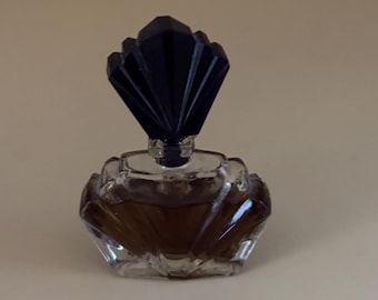 Vintage Passion Perfume by Elizabeth Taylor Black Handle Miniature Bottle Fan Flare Miniature Perfume Lover Antiques and Vintage