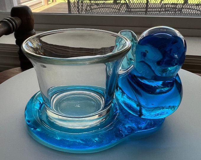 Vintage Bluebird of Happiness signed by W. Ward, dated 1993 Art Glass Artwork Bluebirds blue bird
