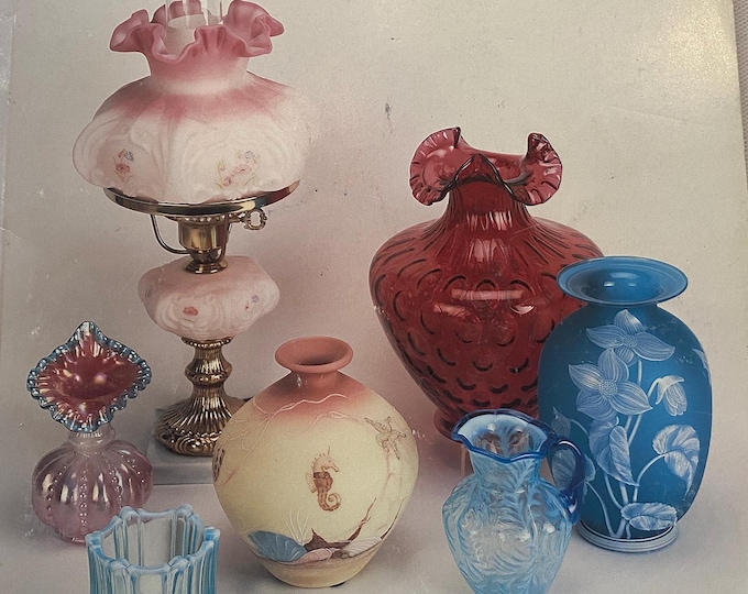 Vintage Fenton Glass The 80’s Decade Guide Book, by James Measell, Fenton Glass Art, Lover Antiques and Vintge